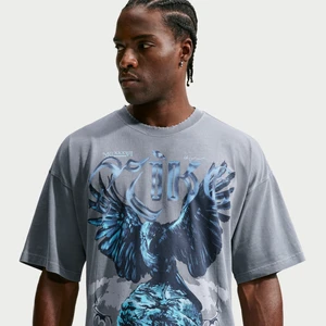 T-shirt męski o kroju oversize do koszykówki Nike - Szary