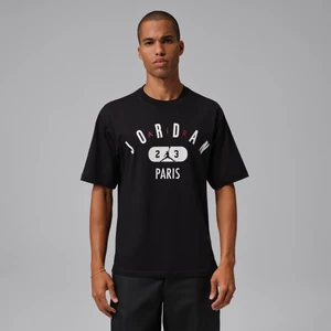 T-shirt męski Paryż Jordan - Czerń