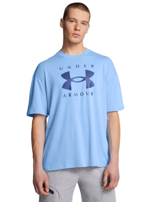 T-shirt męski Under Armour UA M Hw Os Branded Ss - niebieski