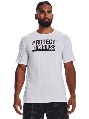 T-shirt męski Under Armour UA PROTECT THIS HOUSE SS - biały