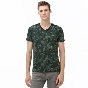 T-Shirt Męski Z Dekoltem W Kształcie V LACOSTE