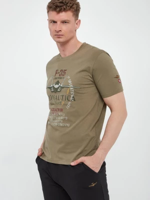 Zdjęcie produktu T-shirt męski z grafiką AERONAUTICA MILITARE