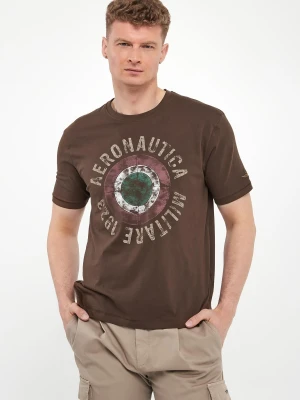 T-shirt męski z grafiką AERONAUTICA MILITARE