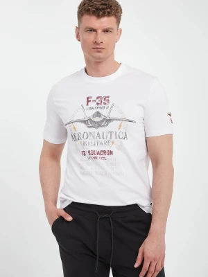 Zdjęcie produktu T-shirt męski z grafiką AERONAUTICA MILITARE