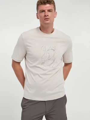 T-shirt męski z haftem ARMANI EXCHANGE