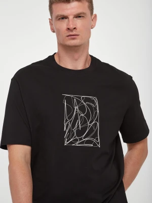 T-shirt męski z haftem ARMANI EXCHANGE