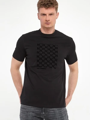 T-shirt męski z haftem KARL LAGERFELD