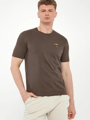 T-shirt męski z logo AERONAUTICA MILITARE