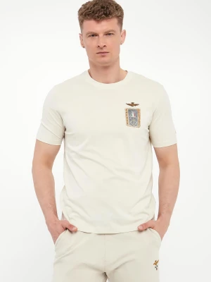 T-shirt męski z logo AERONAUTICA MILITARE