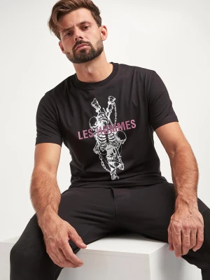 T-shirt męski z logo LES HOMMES