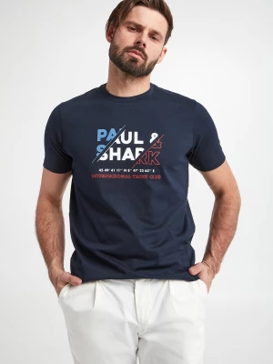 T-shirt męski z logo PAUL&SHARK