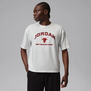 T-shirt męski z nadrukiem Jordan Flight Essentials - Biel