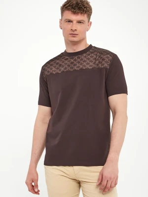 Zdjęcie produktu T-shirt męski z nadrukiem logo KARL LAGERFELD