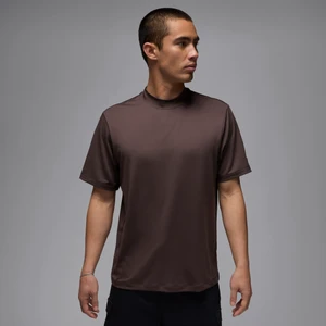 T-shirt męski z półgolfem do golfa Jordan Sport - Brązowy