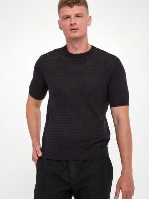 T-shirt męski z wełną EMPORIO ARMANI