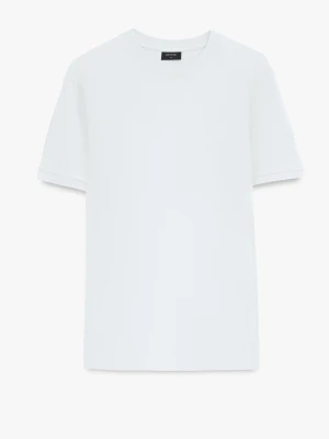 T SHIRT MORAND BIAŁY Z BAWEŁNY Recman