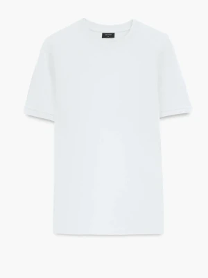 T SHIRT MORAND BIAŁY Z BAWEŁNY Recman
