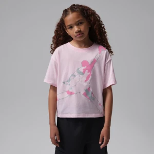 T-shirt moro dla dużych dzieci Jumpman Jordan - Różowy
