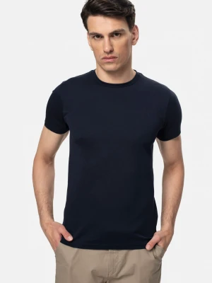 T SHIRT MUXAL GRANATOWY Z MODALEM Recman