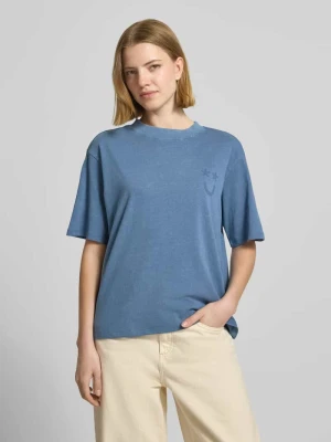 t-shirt nadruk z motywem i okrągły dekolt Jake*s Jeansowy niebieski