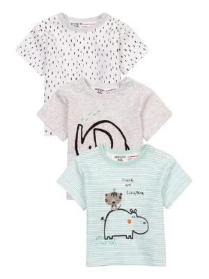 T-shirt niemowlęcy bawełniany 3-pak Minoti