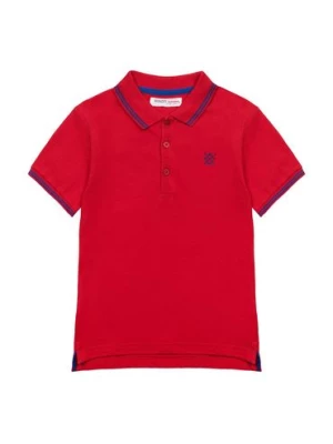 T-shirt niemowlęcy czerwony polo Minoti