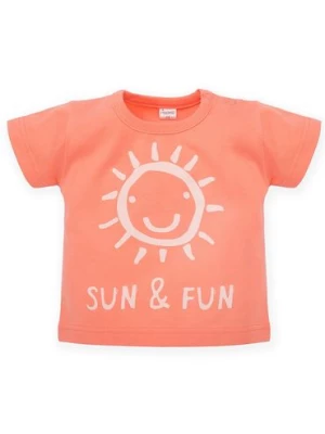 T-Shirt niemowlęcy pomarańczowy Pinokio