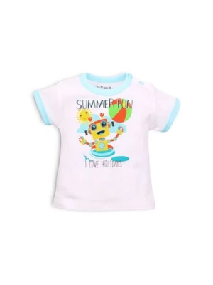 T-shirt niemowlęcy z bawełny organicznej dla chłopca NINI