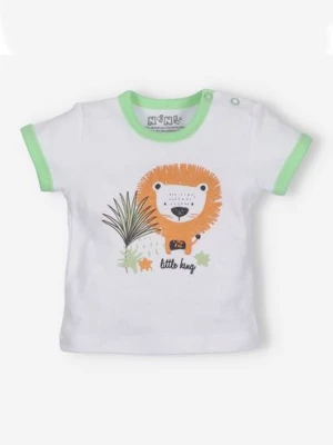 T-shirt niemowlęcy z bawełny organicznej dla chłopca NINI