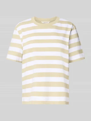 T-shirt o kroju boxy fit z czystej bawełny model 'ESSENTIAL' Selected Femme