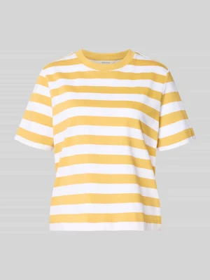 T-shirt o kroju boxy fit z czystej bawełny model 'ESSENTIAL' Selected Femme