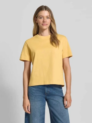 T-shirt o kroju boxy fit z czystej bawełny model 'ESSENTIAL' Selected Femme