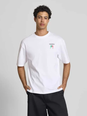 T-shirt o kroju boxy fit z czystej bawełny model 'FRED ESCAPE' Only & Sons