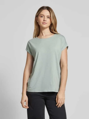 Zdjęcie produktu T-shirt o kroju comfort fit z błyszczącą przędzą model ‘LAVA’ Vero Moda