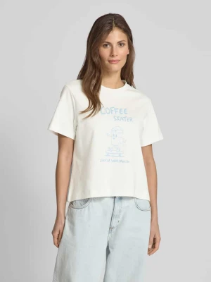 Zdjęcie produktu T-shirt o kroju comfort fit z czystej bawełny model ‘SONYA METTE’ Vero Moda
