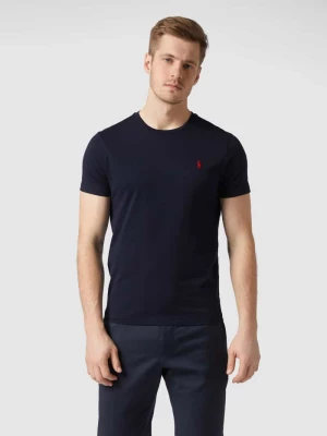 T-shirt o kroju custom slim fit z wyhaftowanym logo Polo Ralph Lauren