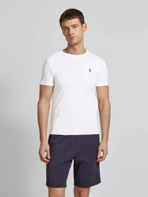 T-shirt o kroju custom slim fit z wyhaftowanym logo Polo Ralph Lauren