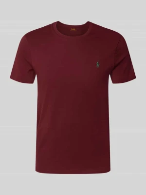 T-shirt o kroju custom slim fit z wyhaftowanym logo Polo Ralph Lauren