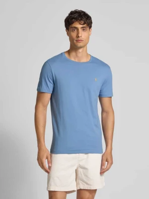 T-shirt o kroju custom slim fit z wyhaftowanym logo Polo Ralph Lauren