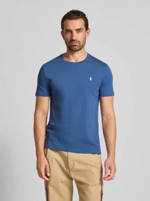 T-shirt o kroju custom slim fit z wyhaftowanym logo Polo Ralph Lauren