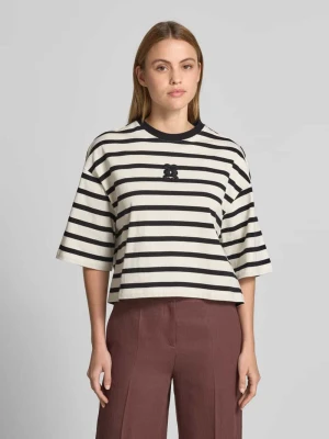 t-shirt o kroju krótkim z wyhaftowanym motywem Smith and Soul