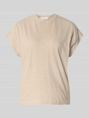 t-shirt o kroju loose fit z czystej bawełny ARMEDANGELS Camel