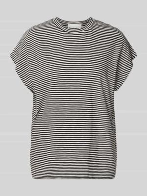 t-shirt o kroju loose fit z czystej bawełny ARMEDANGELS Czarny