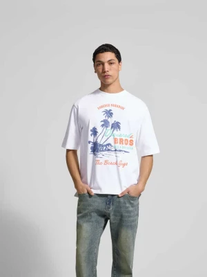 T-shirt o kroju loose fit z czystej bawełny Dsquared2 Biały