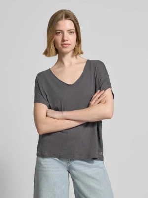 t-shirt o kroju loose fit z czystej bawełny Marc O'Polo