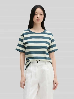 t-shirt o kroju loose fit z czystej bawełny Marc O'Polo