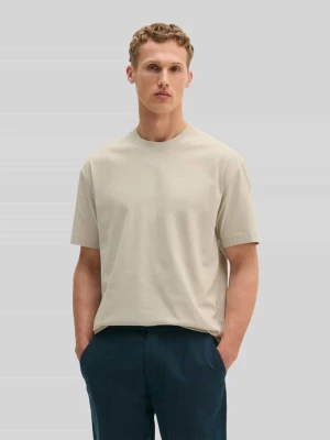 t-shirt o kroju loose fit z czystej bawełny Marc O'Polo Średnioszary