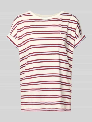 T-shirt o kroju loose fit z czystej bawełny model 'IDAARA' ARMEDANGELS Złamany biały