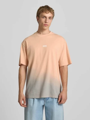 T-shirt o kroju loose fit z czystej bawełny model 'NALONO_F' Hugo Blue