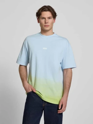 T-shirt o kroju loose fit z czystej bawełny model 'NALONO_F' Hugo Blue